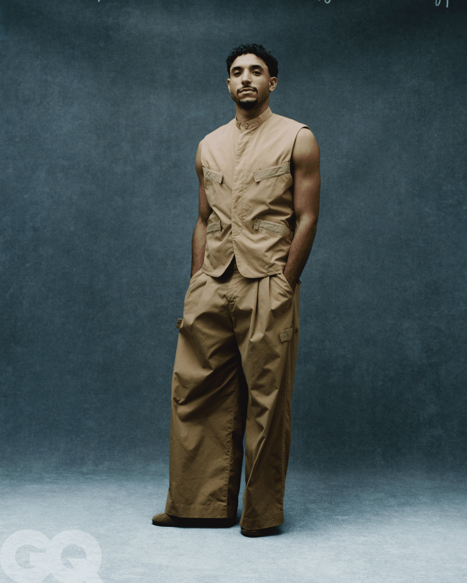 Omar Marmoush wearing Hermès for GQ Middle East